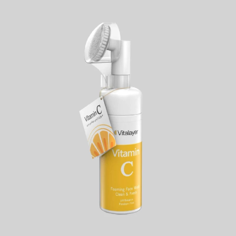 فوم شستشو صورت ویتالیر مدل VITAMIN C حجم 150 میلی لیتر