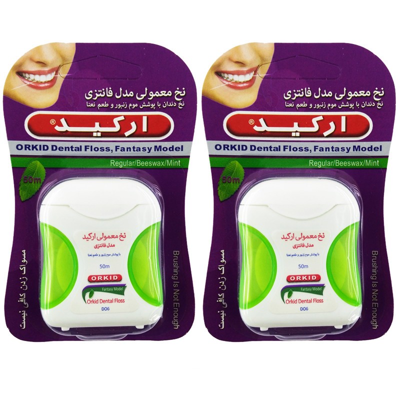 نخ دندان ارکید مدل Green New Fantasy بسته 2 عددی