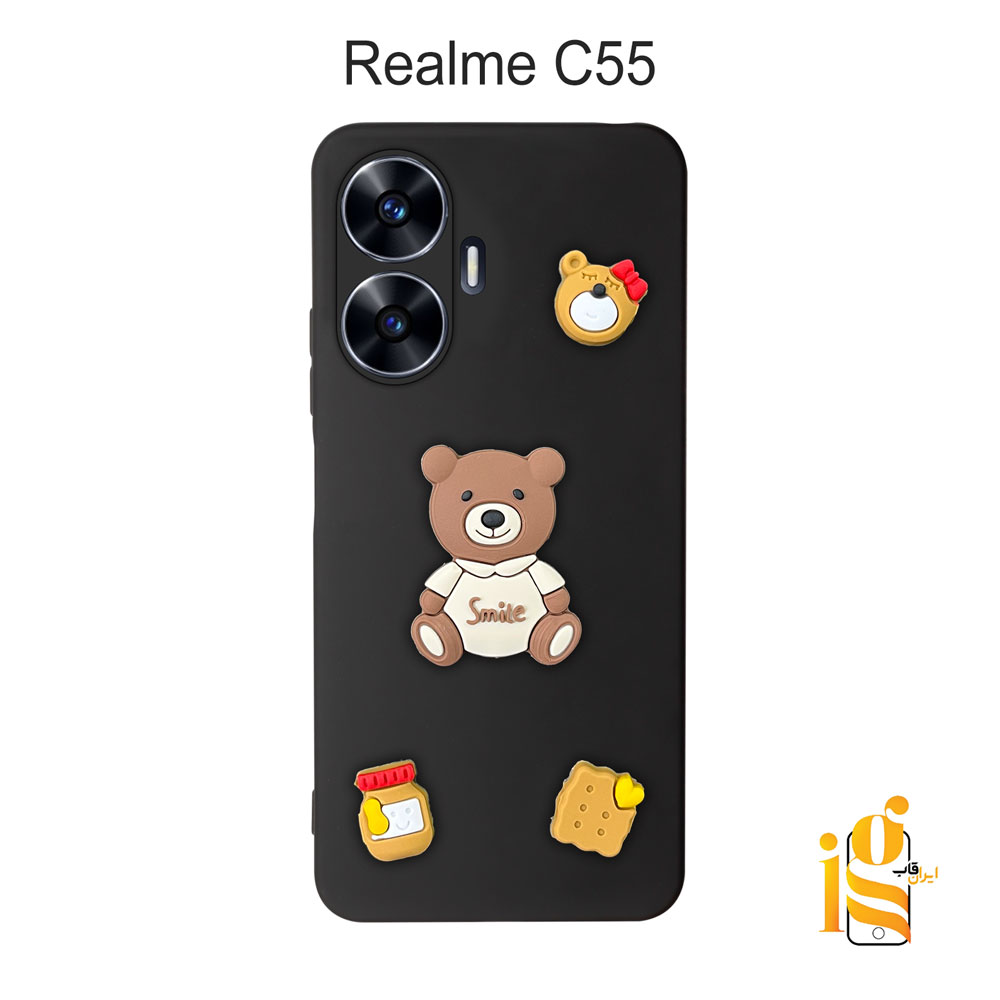 قاب دخترانه خرس پاستیلی برای گوشی ریلمی Realme C55