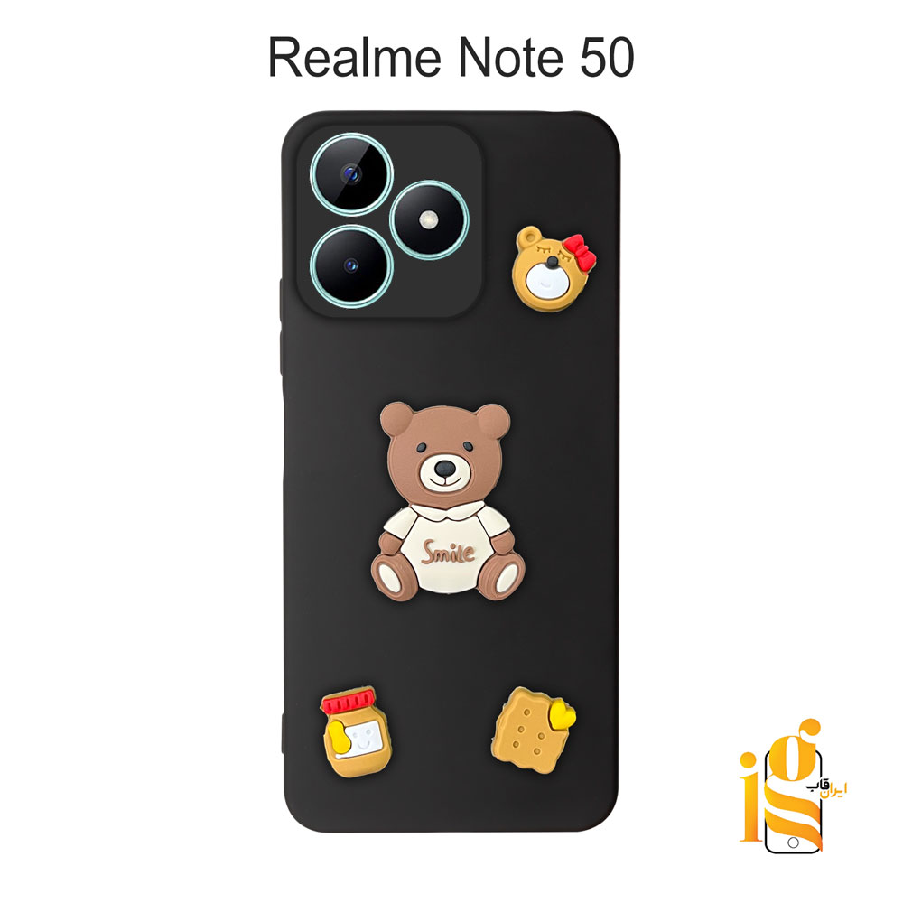قاب دخترانه خرس پاستیلی برای گوشی ریلمی Realme Note 50