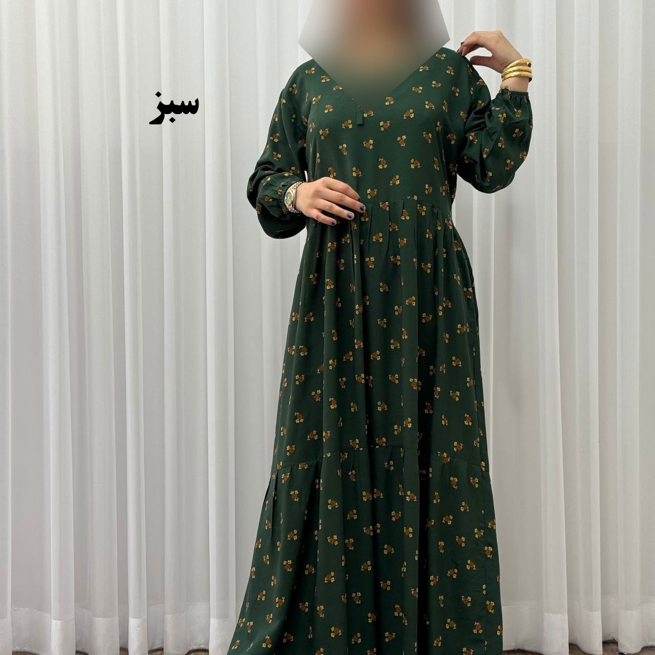 پیراهن ساحلی زنانه گلریز مدل آیدایی