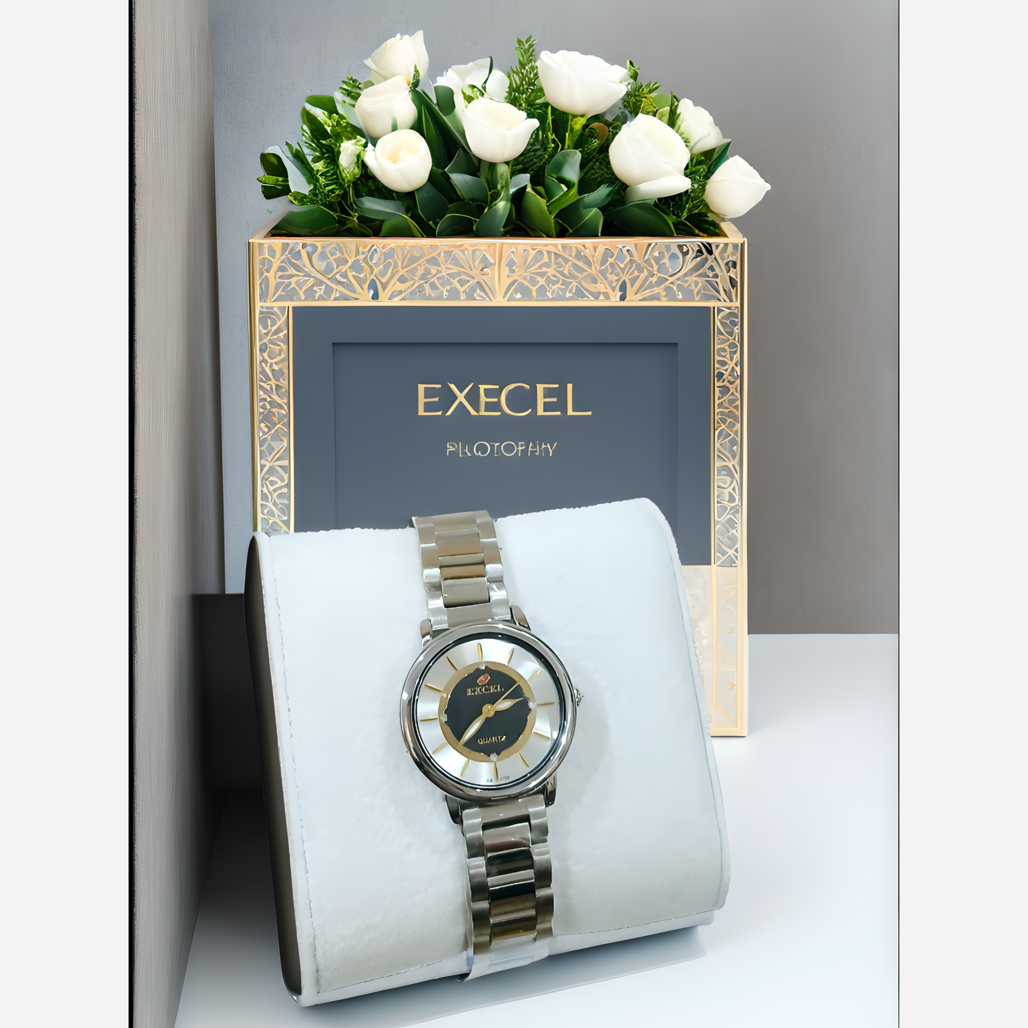 ساعت مچی زنانه EXCEL  ژاپن با دستبند استیل عالی