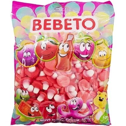 پاستیل کیلویی ببتو مدل قارچی ( یک کیلوگرم ) bebeto
