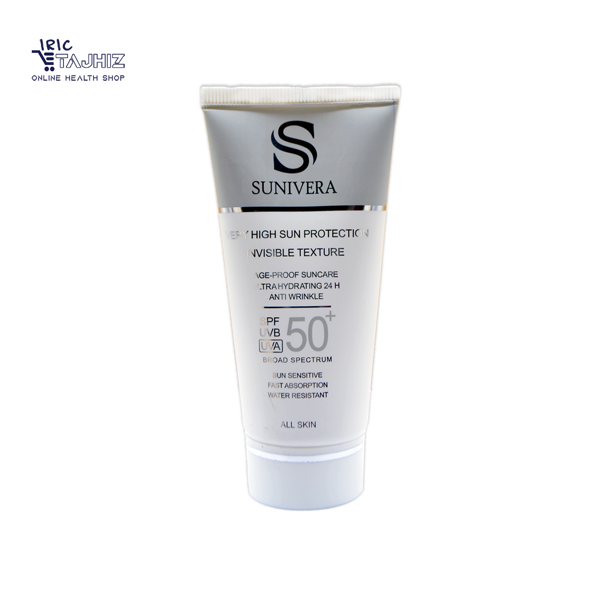 کرم ضد آفتاب مناسب انواع پوست سانیورا SPF 50 SUNIVERA (بی رنگ)
