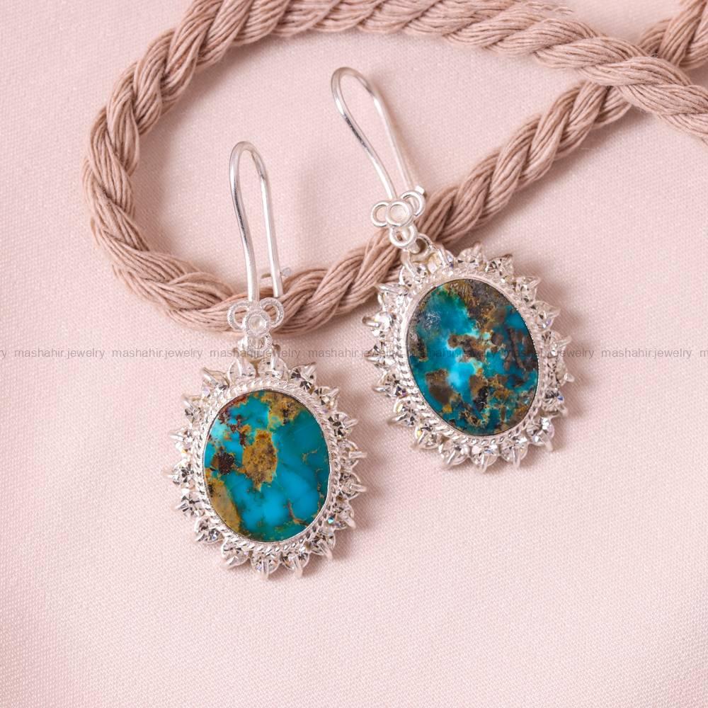 گوشواره فیروزه زنانه کد 5231