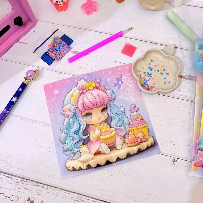 نقاشی الماسی یا رنگ آمیزی با نگین برجسته