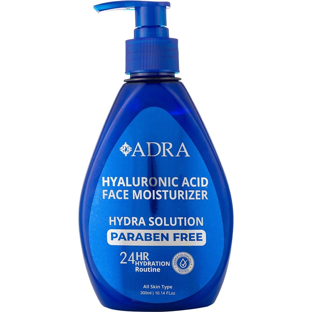 کرم آبرسان قوی پمپی آدرا حاوی هیالورونیک اسید 