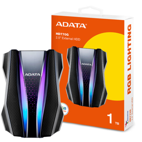 هارد اکسترنال ای دیتا مدل ADATA HD770 1TB مشکی گارانتی آونگ