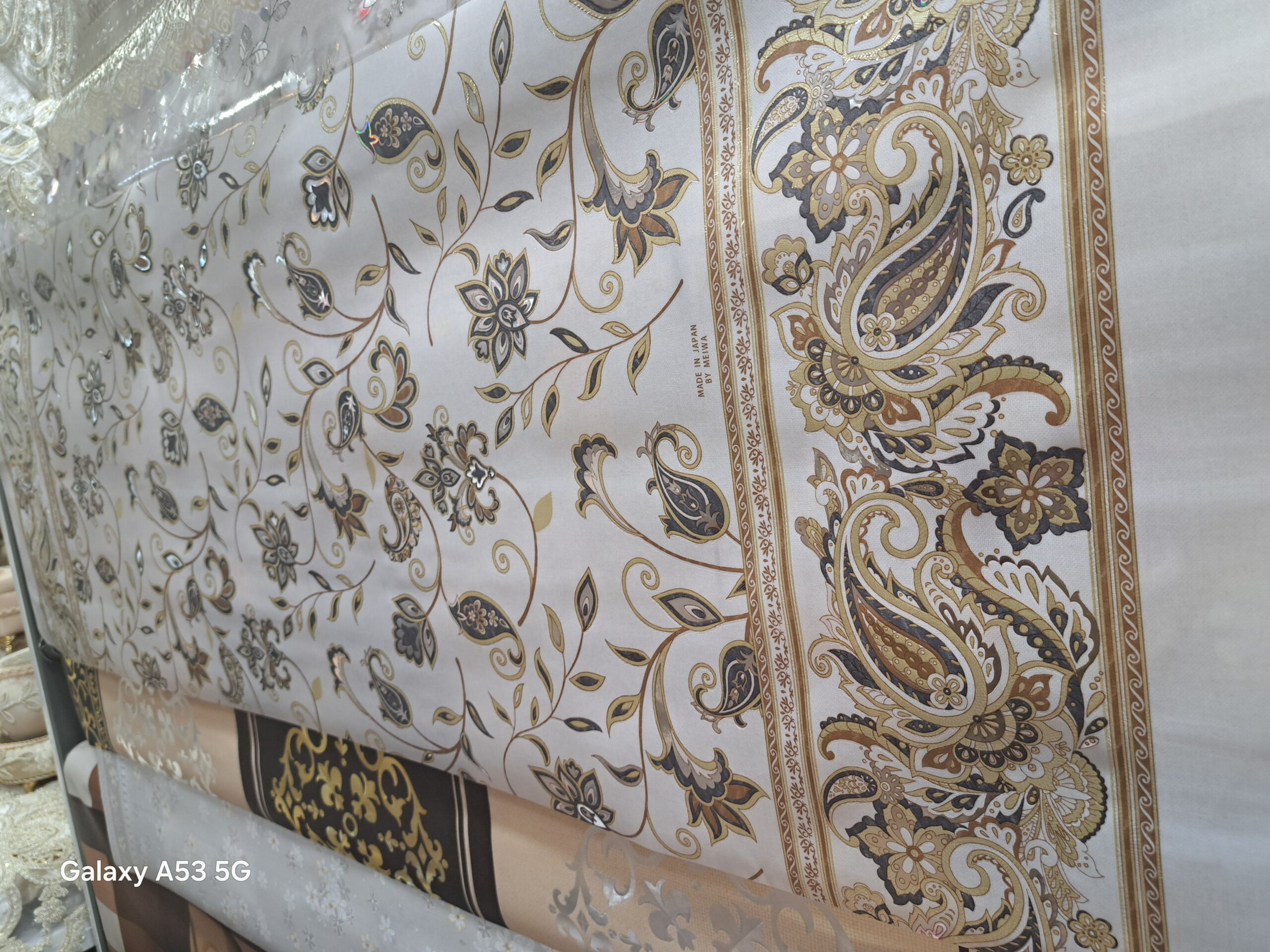 سفره کریستال ابریشم ژاپن متری عرض 140