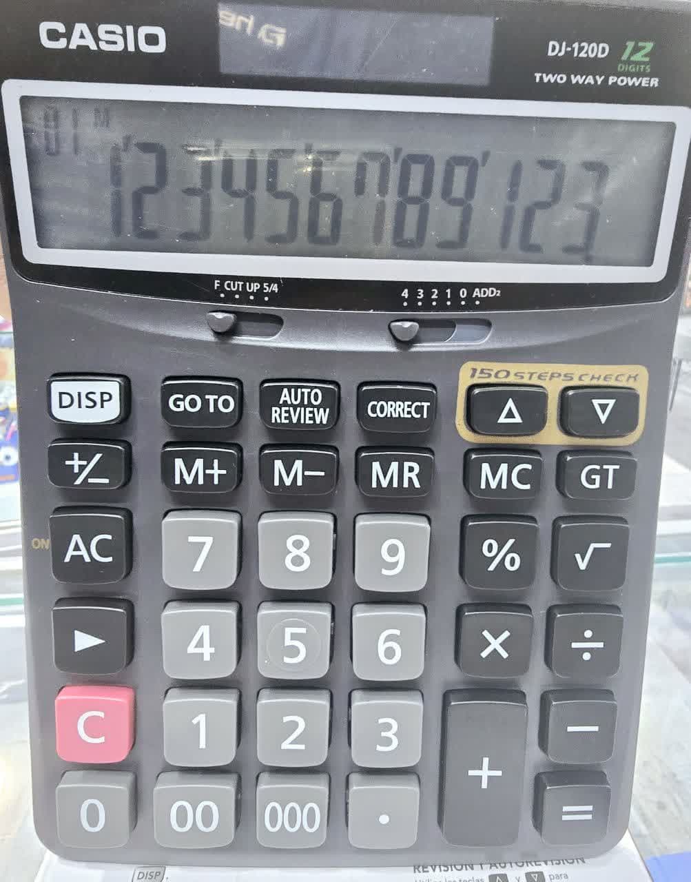 ماشین حساب کاسیو DJ-120-D