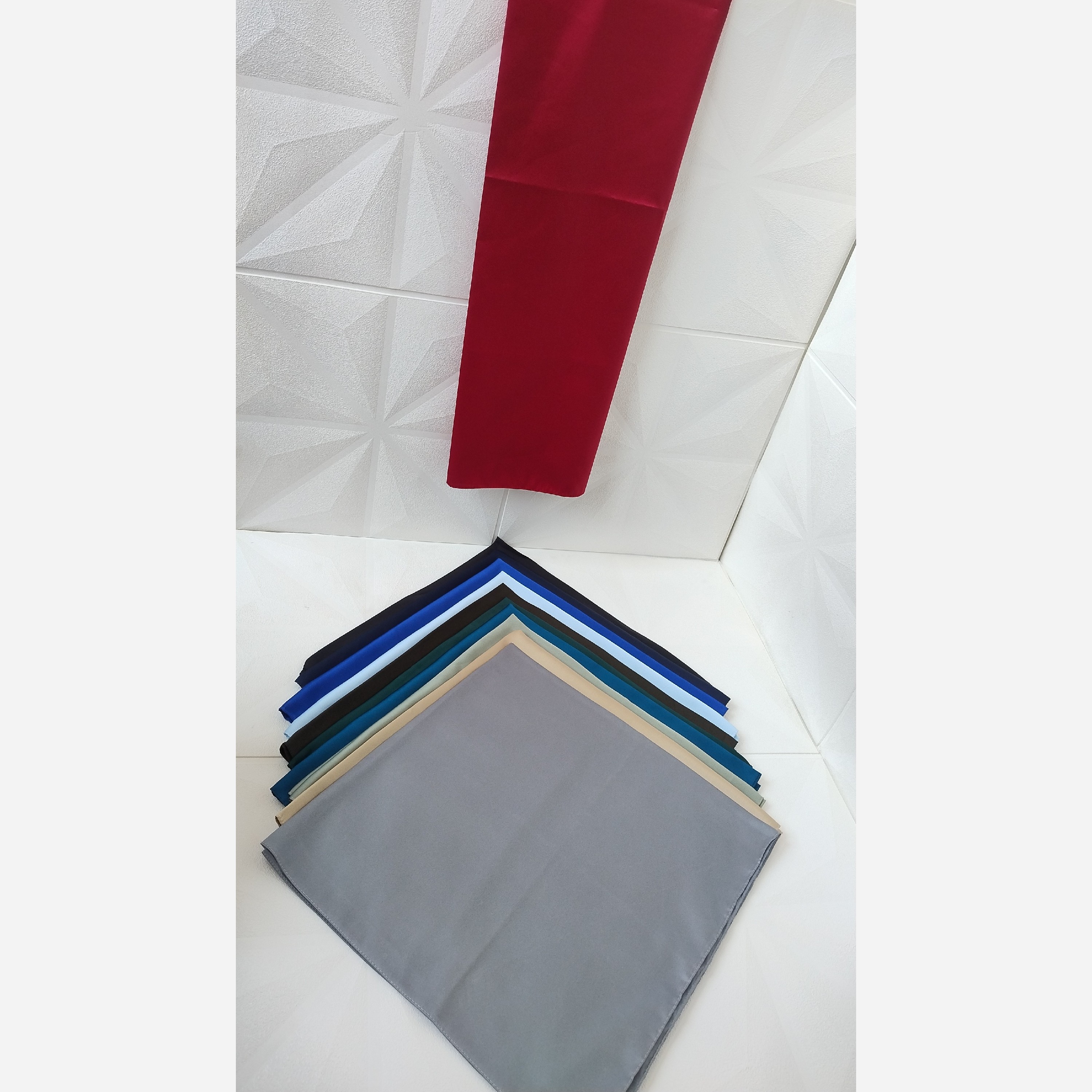 مینی اسکارف ساتن اعلا ساده