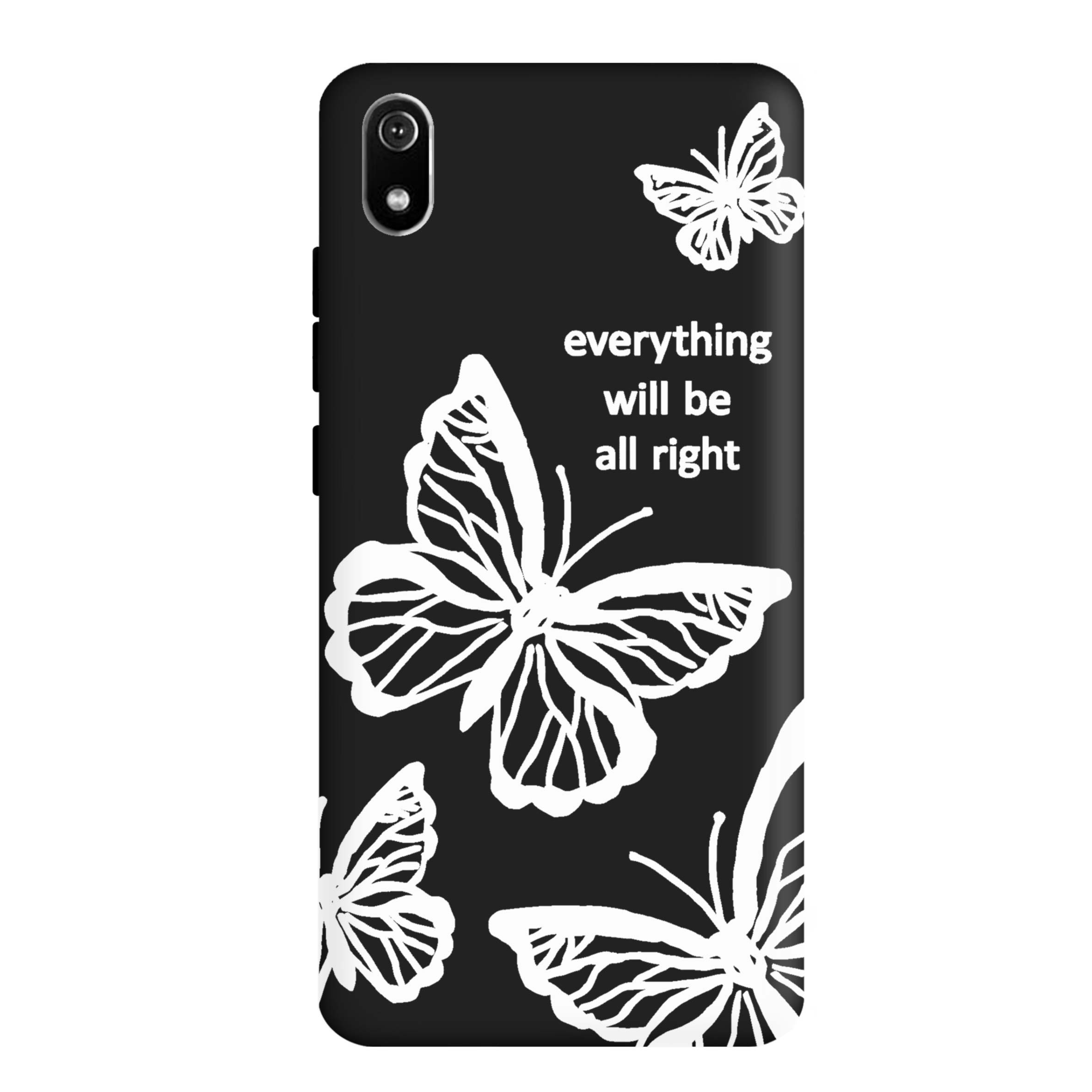 قاب گوشی شیائومی REDMI 7A طرح پروانه مشکی