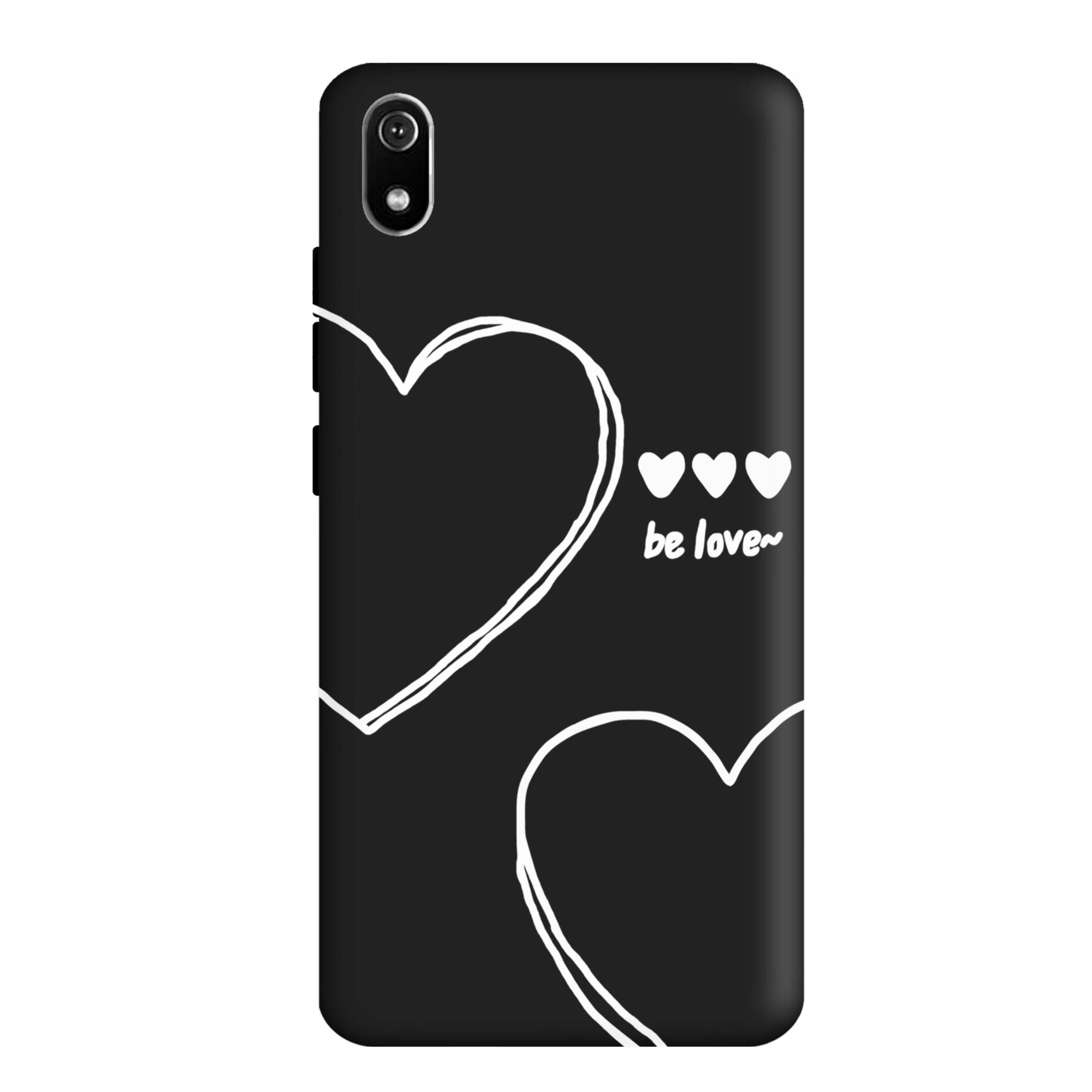 قاب گوشی شیائومی REDMI 7A طرح قلب مشکی