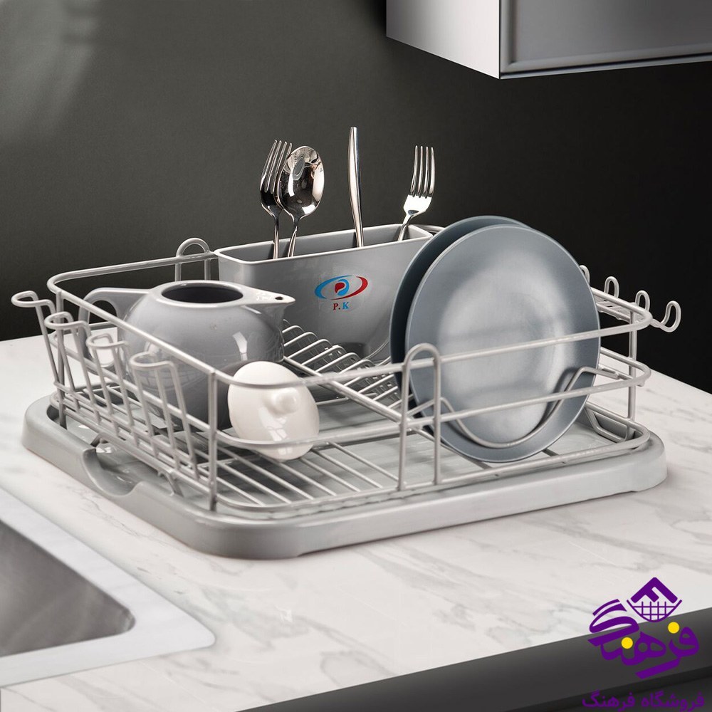 جاظرفی و آبچکان رومیزی طوسی جاظرفی طوسی مدل ویژه