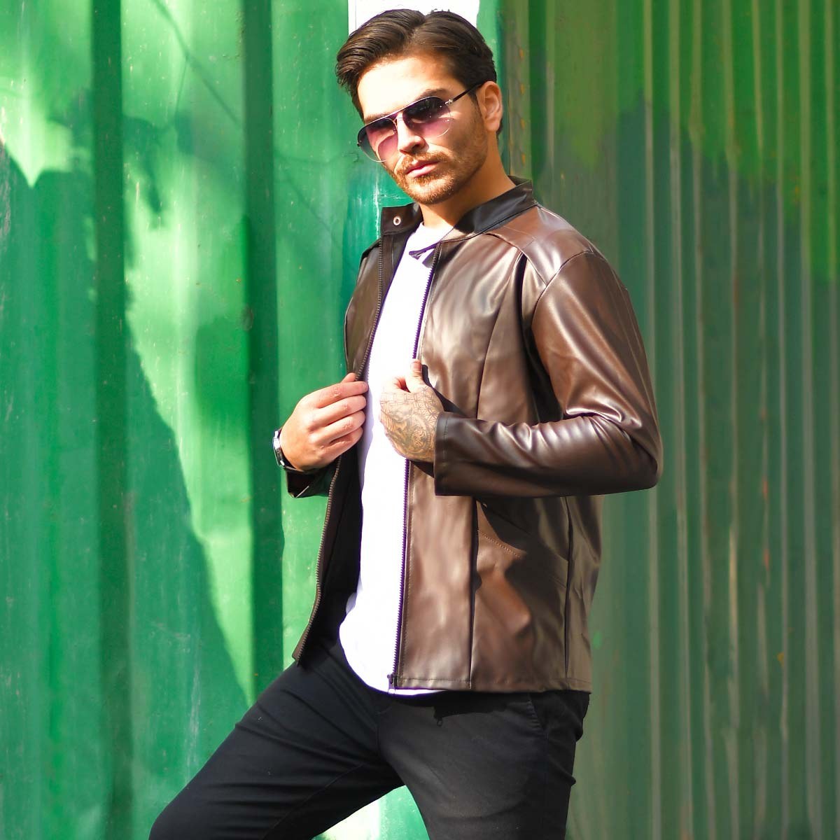 کاپشن مردانه چرم