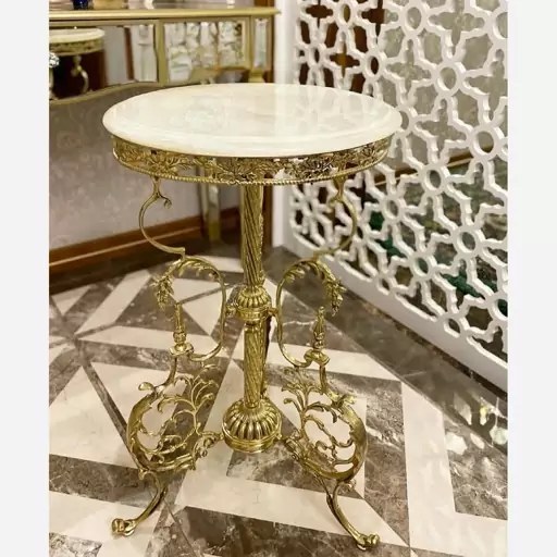 میز تلفن برنز