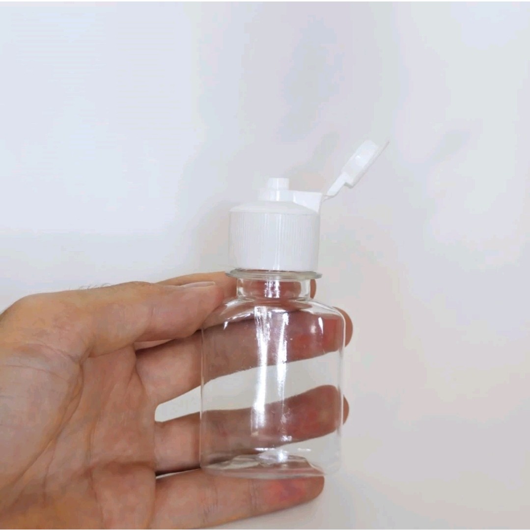 بطری کتابی 60 سی سی پلاستیک ضخیم مجموعه 100 عددی