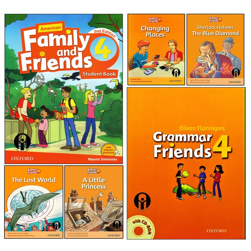 کتاب Family and Friends 4 اثر جمعی از نویسندگان انتشارات الوندپویان شش جلدی