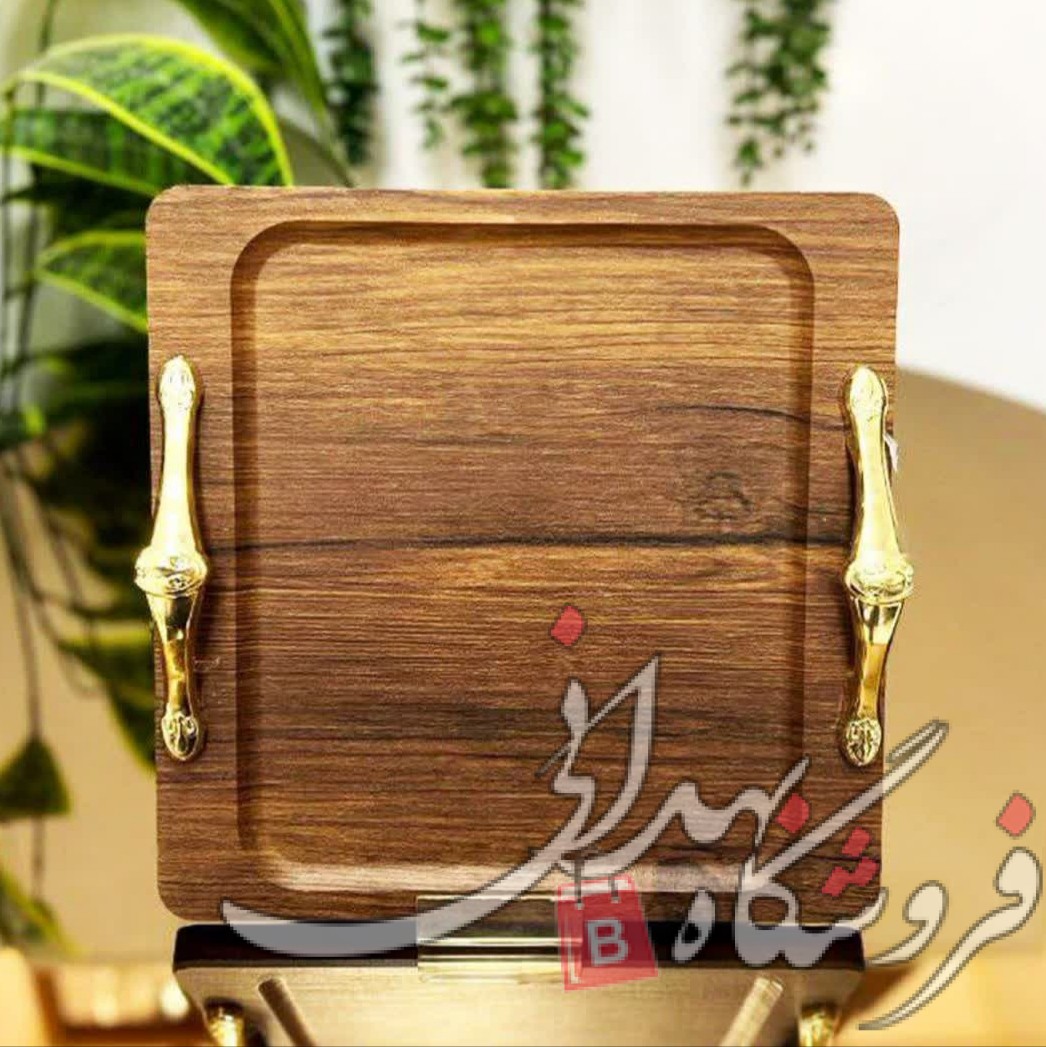 سینی مربع چوبی فانتزی