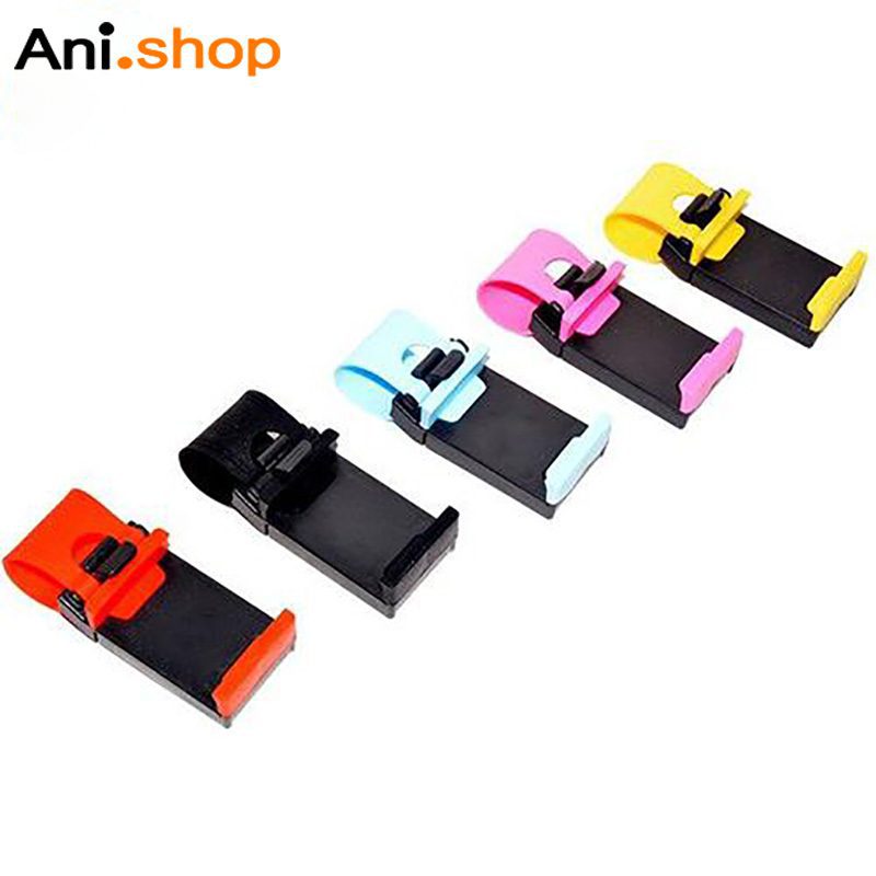 نگهدارنده موبایل روی فرمان ماشین ا Universal Car Steering Wheel Mobile Phone Socket Holder (پس کرایه)