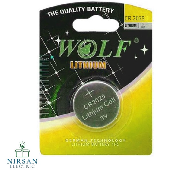 باتری سکه ای WOLF CR2025