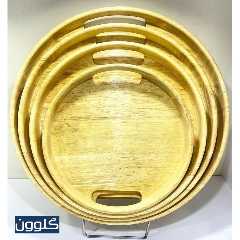 سینی گرد چوبی