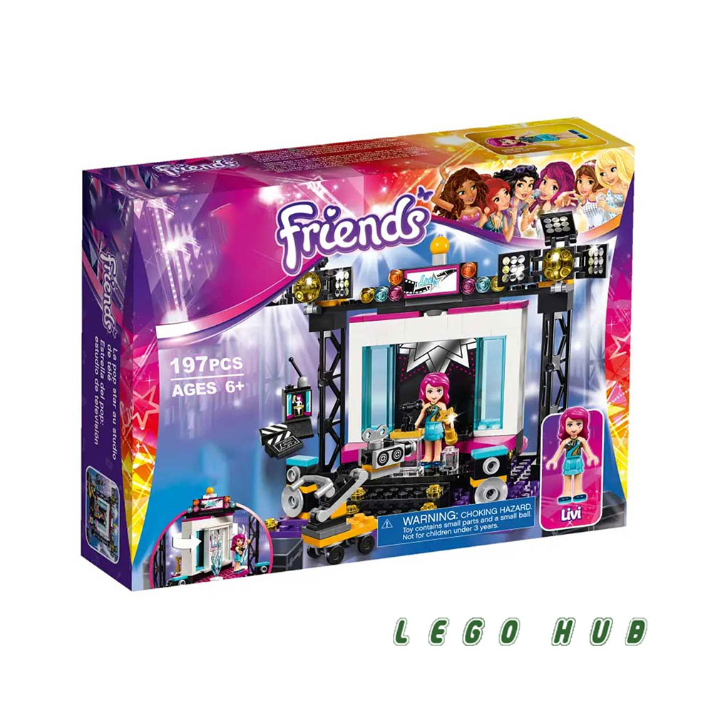لگو 197 تکه دوستان مدل Pop Star TV Studio کد 10538