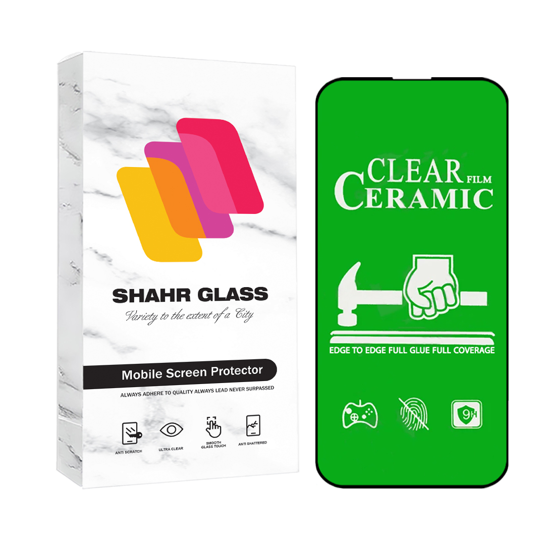 محافظ صفحه نمایش شهر گلس مدل سرامیک شفاف Ceramic Clear مناسب برای گوشی موبایل اپل iPhone 13 Pro / 13 / 14