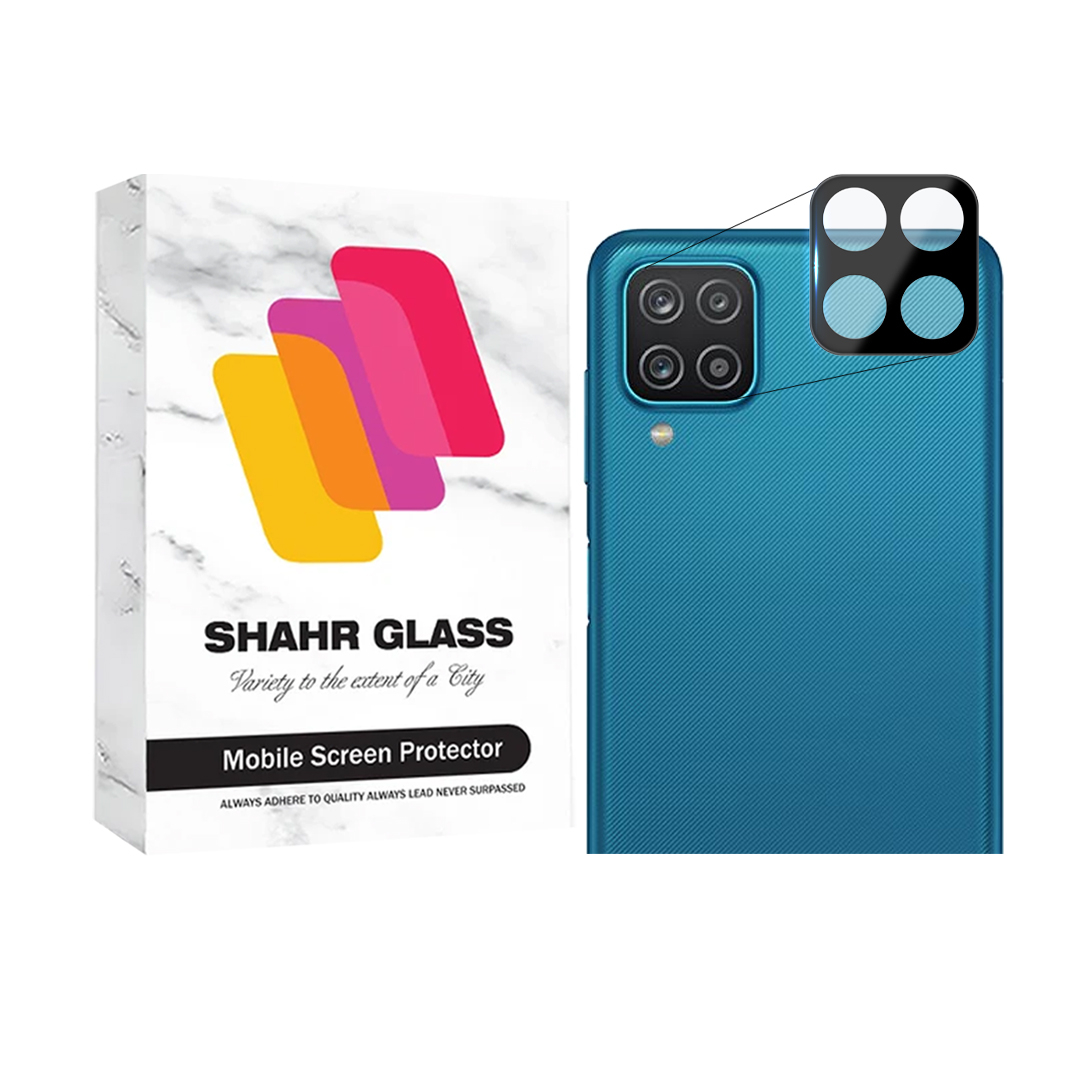 محافظ لنز دوربین شهر گلس مدل فول Lens Full مناسب برای گوشی موبایل سامسونگ Galaxy A12 / A12 Nacho / A42 5G