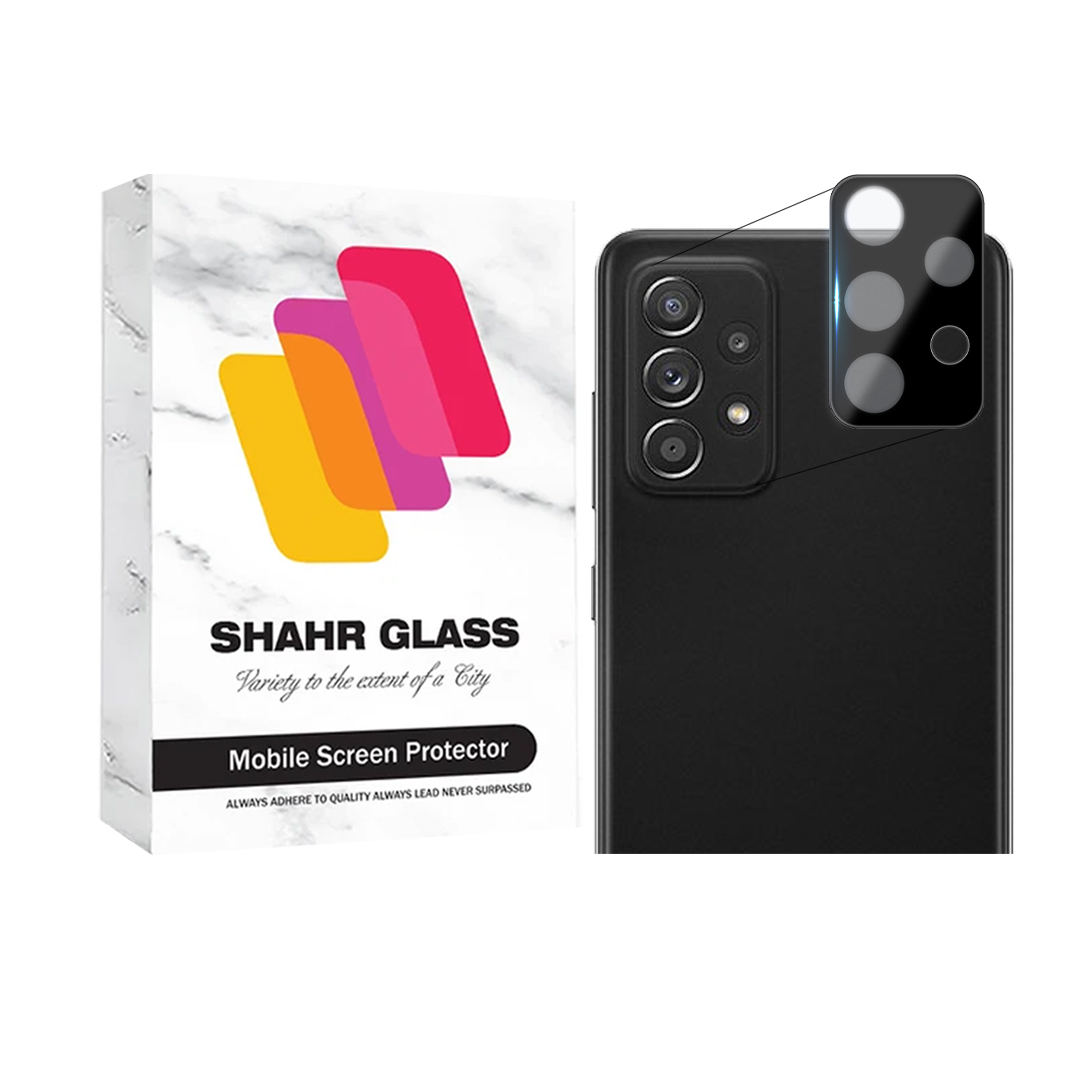 محافظ لنز دوربین شهر گلس مدل فول Lens Full مناسب برای گوشی موبایل سامسونگ Galaxy A52 4G / A52 5G / A52s 5G