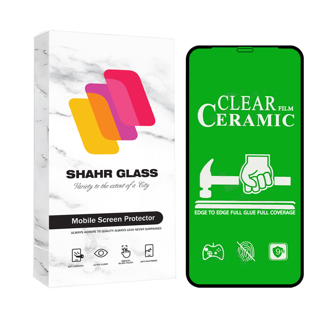 محافظ صفحه نمایش شهر گلس مدل سرامیک شفاف Ceramic Clear مناسب برای گوشی موبایل اپل iPhone 11 / iPhone XR
