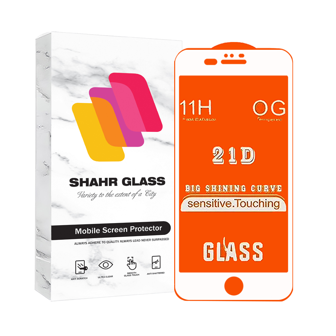 محافظ صفحه نمایش شهر گلس مدل فول Full مناسب برای گوشی موبایل اپل iPhone 6s Plus / iPhone 6 Plus