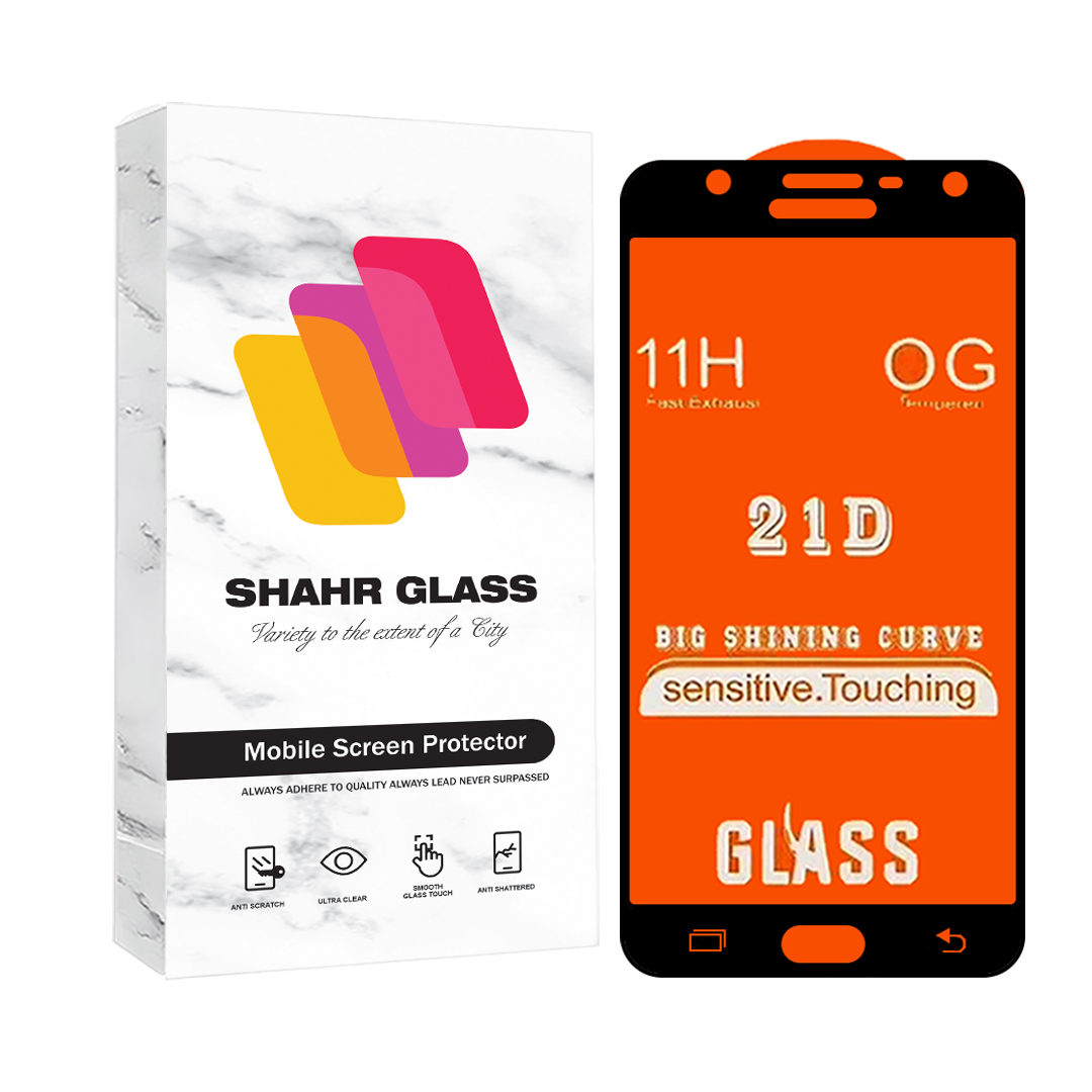 محافظ صفحه نمایش شهر گلس مدل فول Full مناسب برای گوشی موبایل سامسونگ Galaxy J7 2015 / Galaxy J700