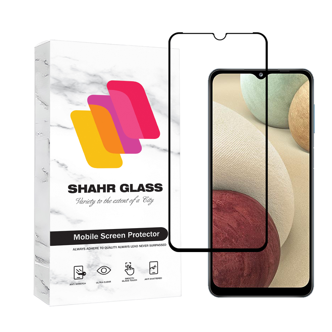 محافظ صفحه نمایش شهر گلس مدل فول FULL مناسب برای گوشی موبایل سامسونگ Galaxy A02