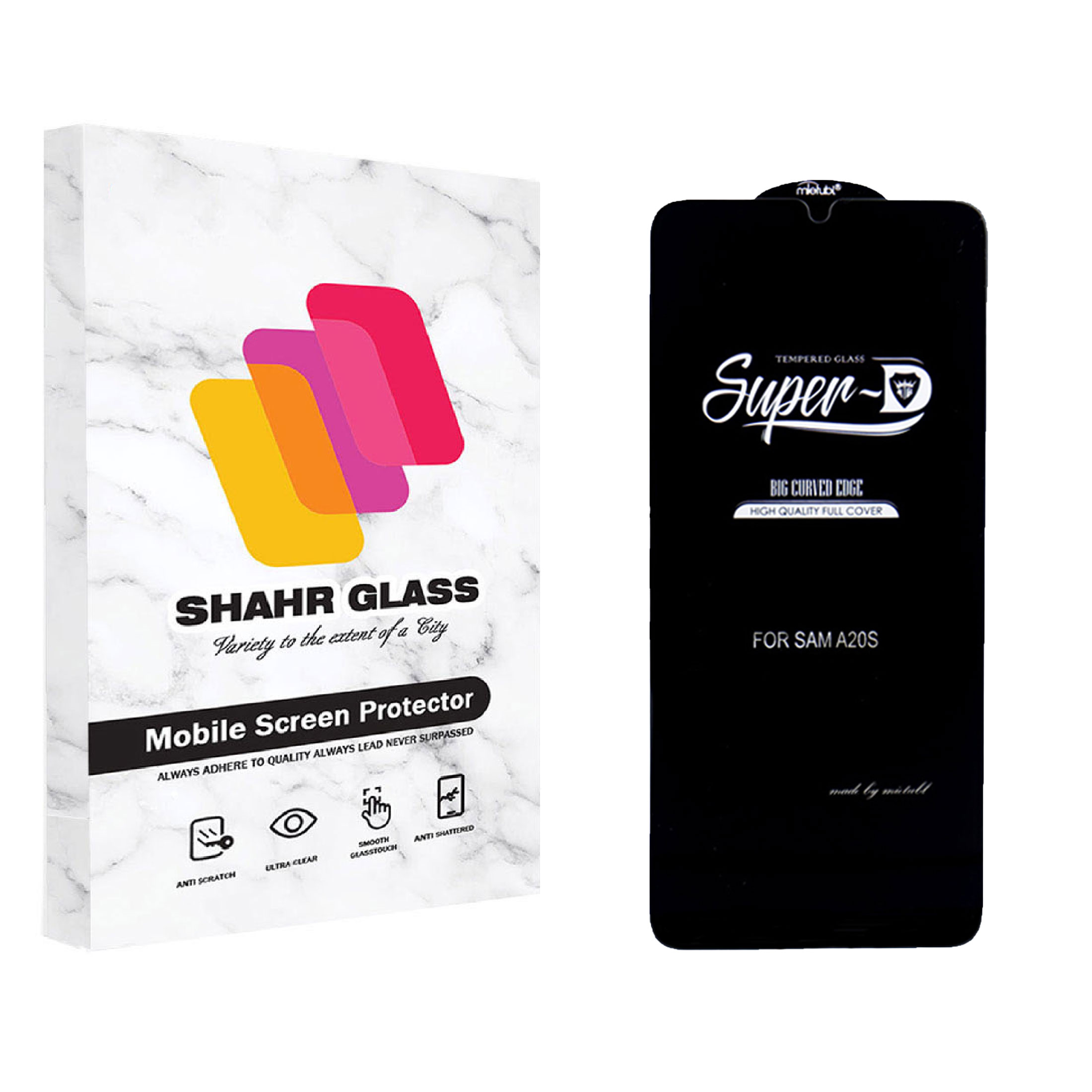 محافظ صفحه نمایش شهر گلس مدل سوپردی SUPERD مناسب برای گوشی موبایل سامسونگ Galaxy A20s