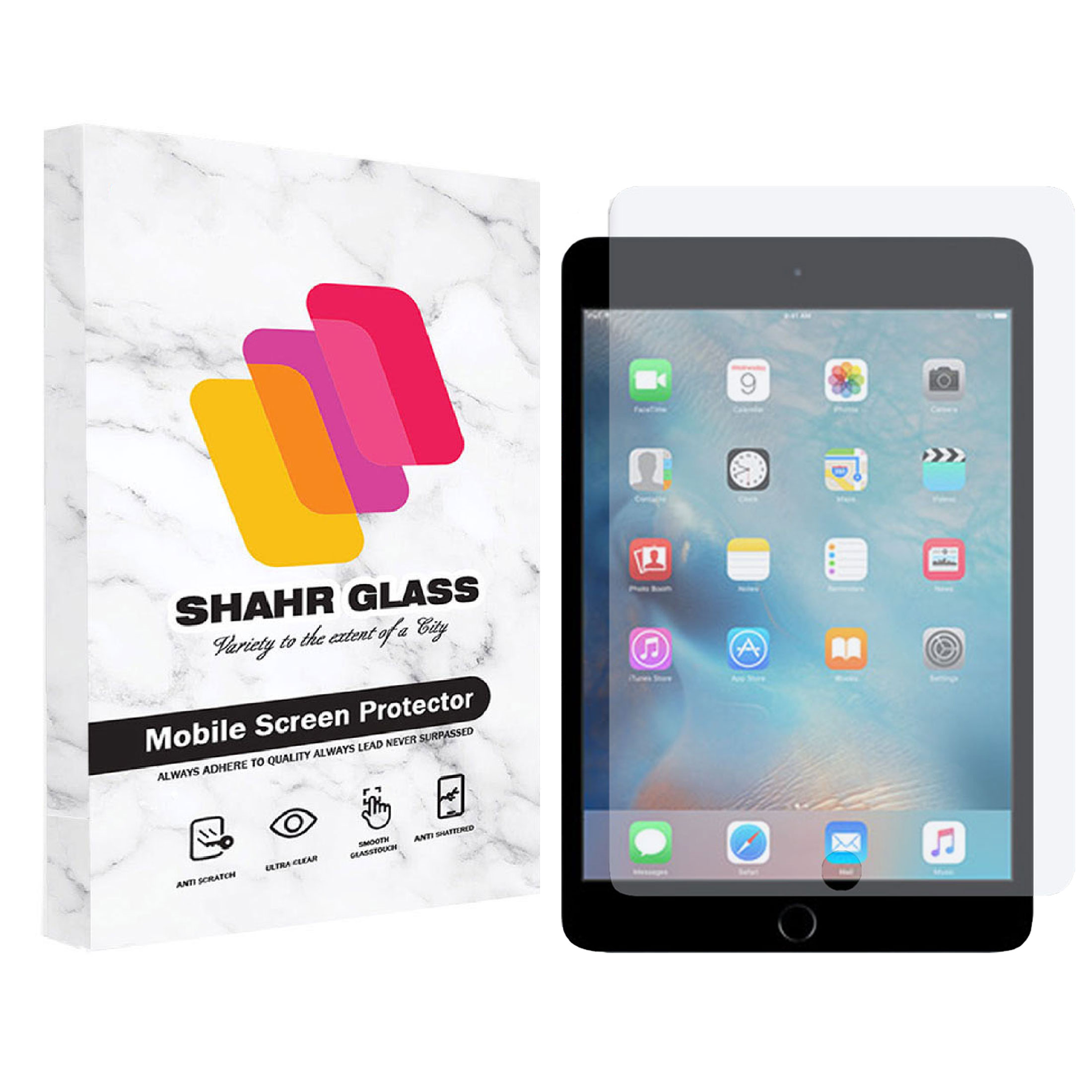 محافظ صفحه نمایش شهر گلس مدل ساده Simple Tablet مناسب برای تبلت اپل iPad mini 4 2015