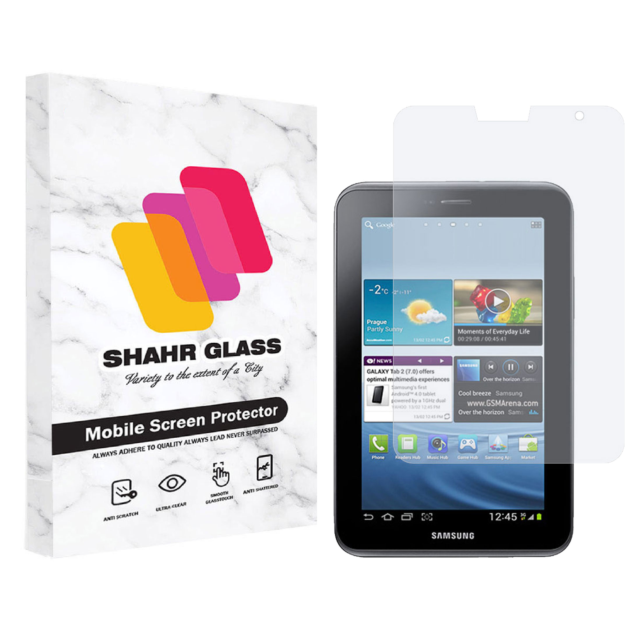 محافظ صفحه نمایش شهر گلس مدل ساده Simple Tablet مناسب برای تبلت سامسونگ Galaxy Tab 2 7.0 P3100