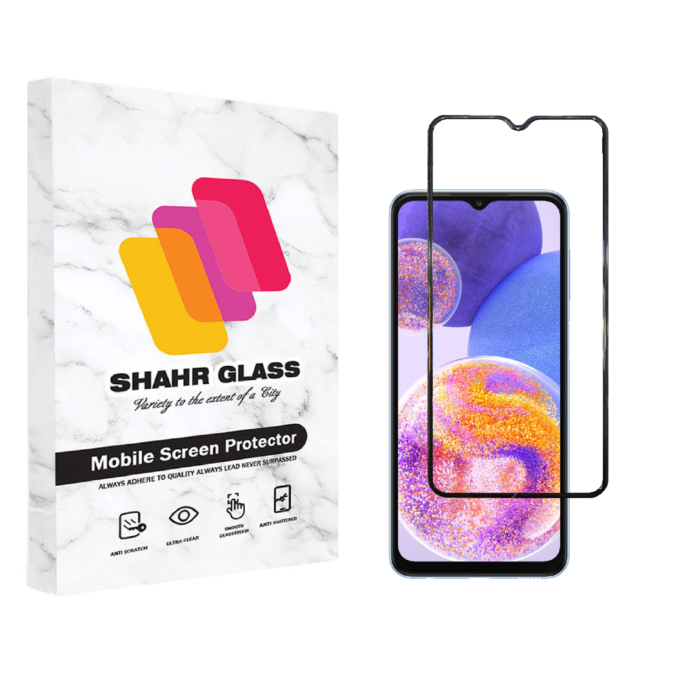 محافظ صفحه نمایش شهر گلس مدل ایربگ AirBag مناسب برای گوشی موبایل سامسونگ Galaxy A23