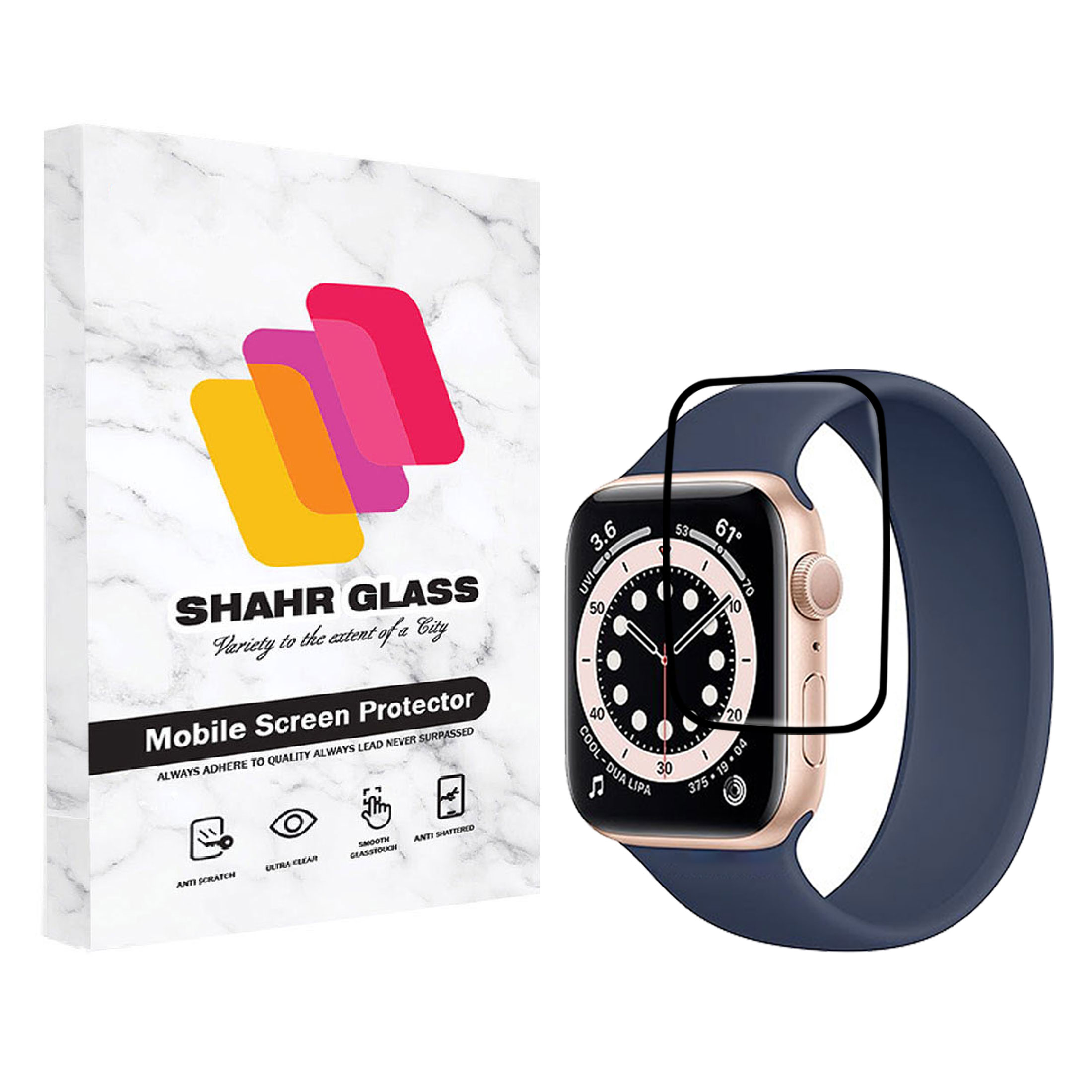 محافظ صفحه نمایش شهر گلس مدل  نانو  PMMA مناسب برای  اپل واچ Series 6 Aluminum 40mm