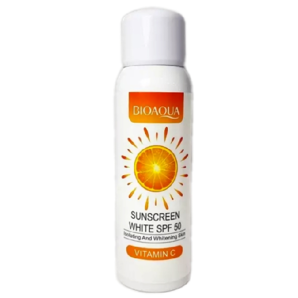 اسپری ضدآفتاب و سفید کننده بیوآکوا SPF50