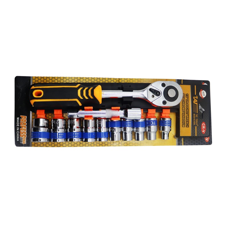 آچار بکس تات مدل YP-1/2INCH-12 مجموعه 12 عددی
