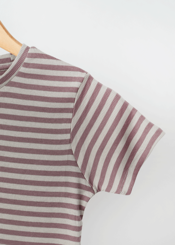 تیشرت کراپ راه راه زارا