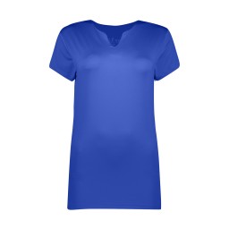 تیشرت آستین کوتاه ورزشی رنگ آبی کاربنی سایز m