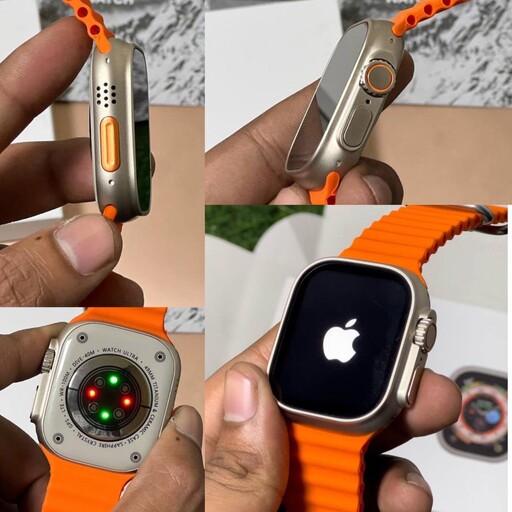 ساعت هوشمند مدل اولترا با لوگوی اپل سری 8