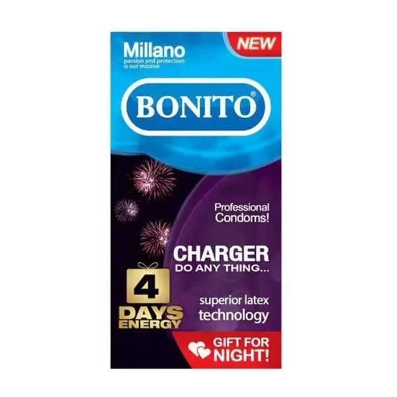کاندوم بونیتو بسته 6 عددی مدل شارژ کننده  CHARGER