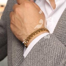 دستبند رولکس استیل طلایی رنگ ثابت زنانه و مردانه