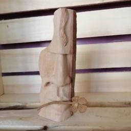 مجسمه چوبی دکوری دست ساز چهره دکوراتیو