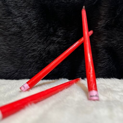 شمع قلمی 20 سانتی قرمز