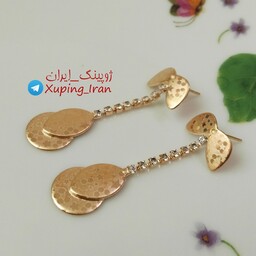 گوشواره ژوپینگ آویز نگین دار طرح آلبالو گیلاس Xuping