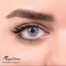 لنز چشم رویال ویژن  شماره 9 رنگ  خاکستری هاله دار  